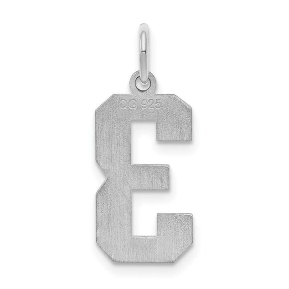 Sterling Silver, Jersey Collection, Medium Number 3 Pendant - Picture 3 of 5